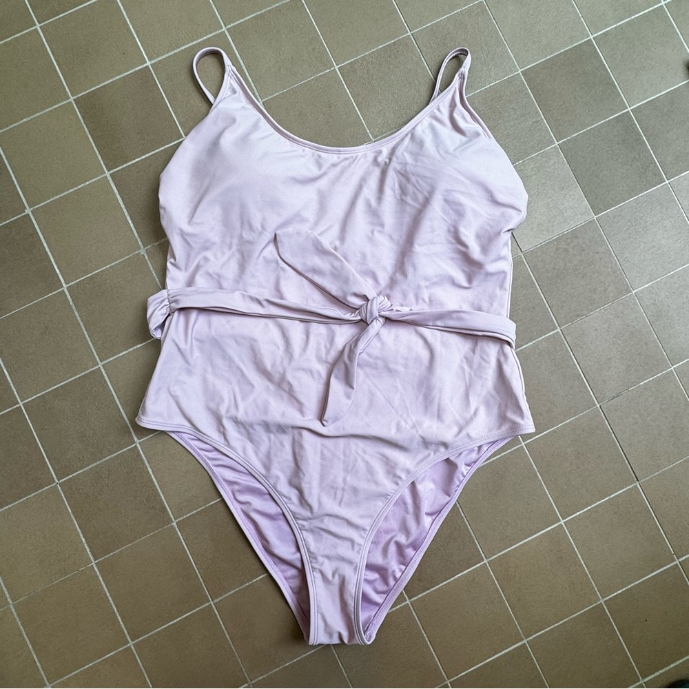 Spaghetti Strap Tie Swimsuit Size XL